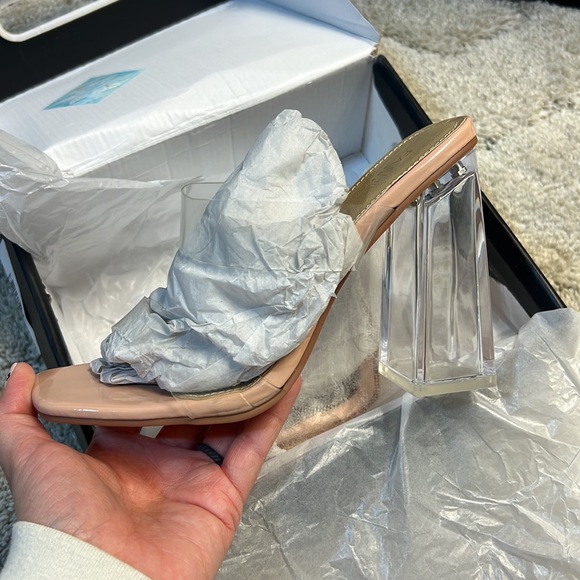 FASHION NOVA - Yeah I Said It Heeled Sandals - Nude - Picture 8 of 9